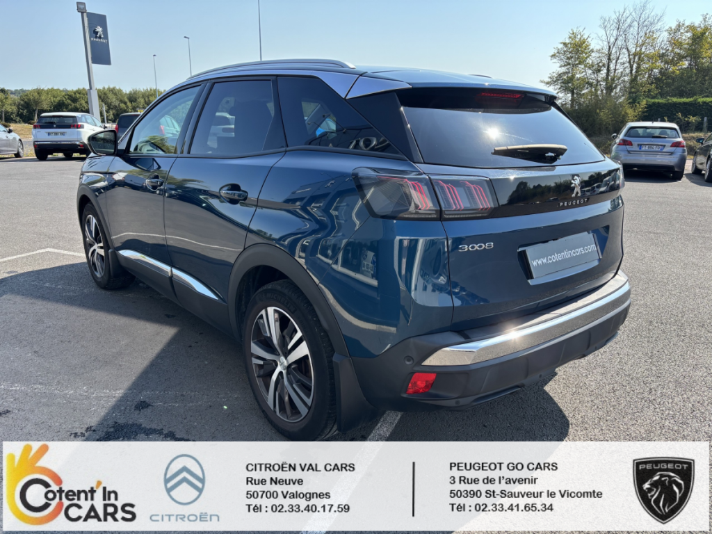 Peugeot 3008 BlueHDi 130 S&S EAT8 Allure 5 portes  (juin 2021) (co2 135)