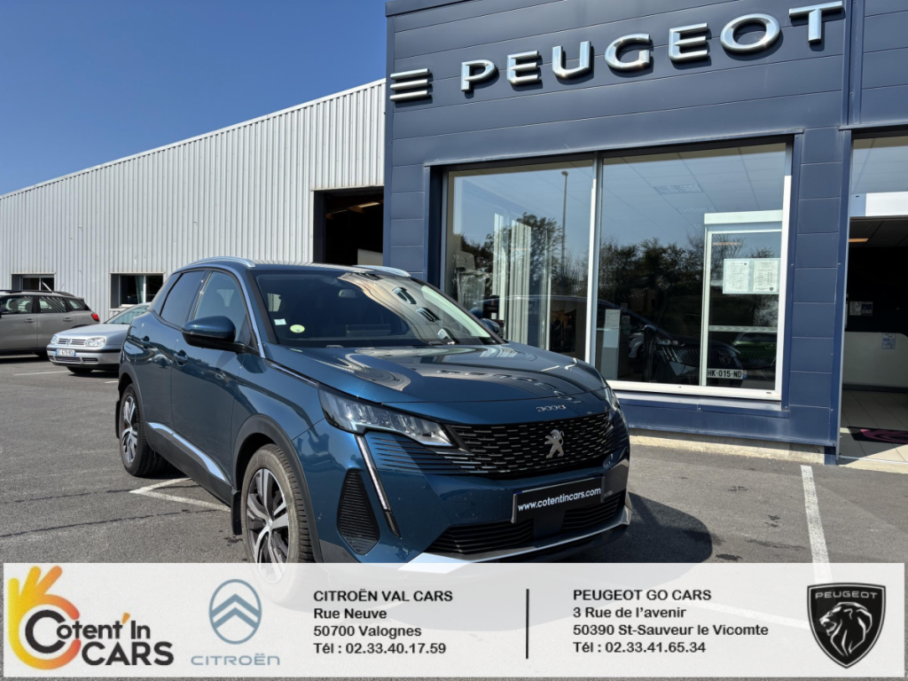 Peugeot 3008 BlueHDi 130 S&S EAT8 Allure 5 portes  (juin 2021) (co2 135)