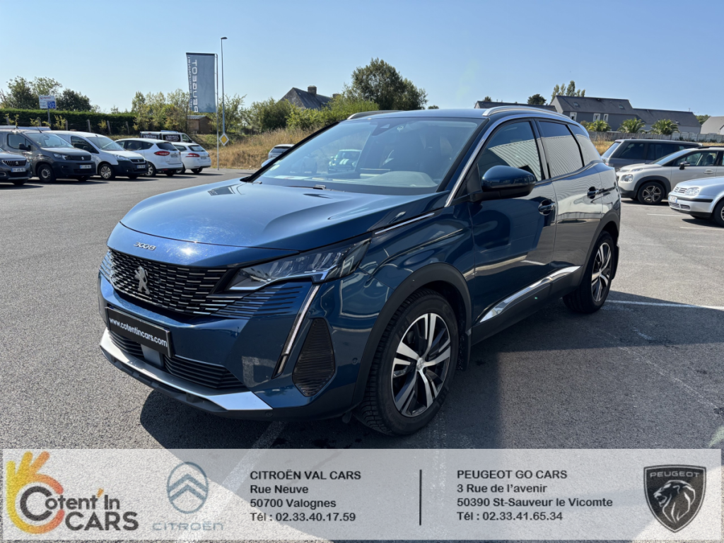Peugeot 3008 BlueHDi 130 S&S EAT8 Allure 5 portes  (juin 2021) (co2 135)