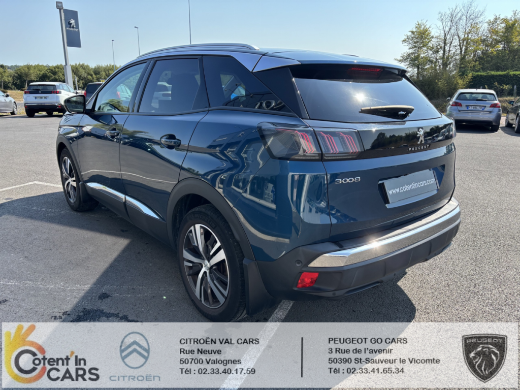 Peugeot 3008 BlueHDi 130 S&S EAT8 Allure 5 portes  (juin 2021) (co2 135)